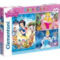 Clementoni Disney Princes Supercolor Princezny 3 x 48 dílků Clementoni Disney Princes Supercolor Princezny 3 x 48 dílků