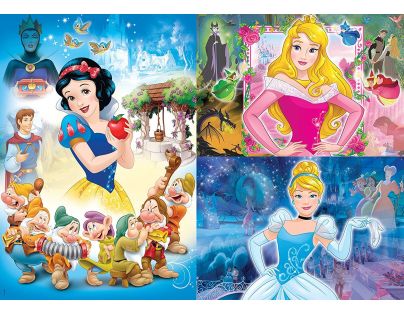 Clementoni Puzzle Supercolor Disney Princezny 3 x 48 dielikov
