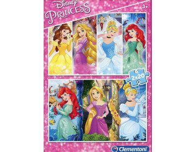 Clementoni Disney Princess Princezny 2 x 20 dílků