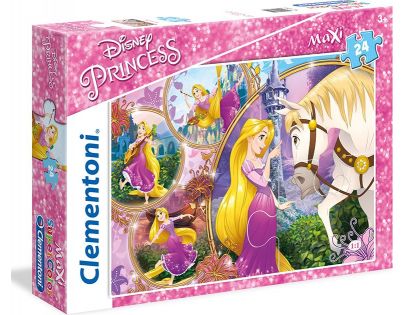 Clementoni Disney Princess Supercolor Maxi na vlásku 24 dielikov