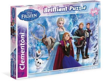 CLEMENTONI Disney Brilliant Frozen 104 dielikov