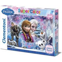 Clementoni Disney Puzzle Supercolor Glitter Frozen 104d Clementoni Disney Puzzle Supercolor Glitter Frozen 104d