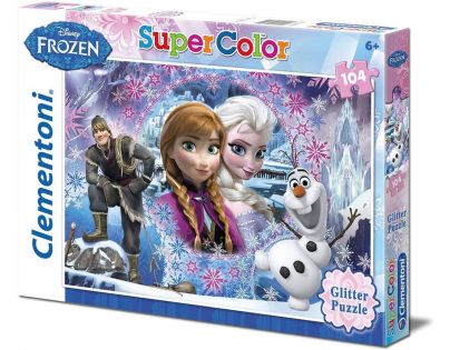 Clementoni Disney Puzzle Supercolor Glitter Frozen 104D