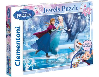Clementoni Disney Puzzle Supercolor Jewels Frozen 104 dílků