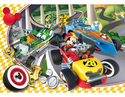 Clementoni Disney Puzzle Supercolor Mickey pretekár 60 dielikov