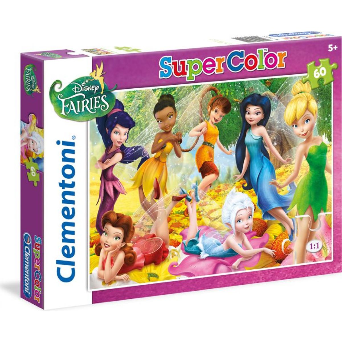 Clementoni Disney Puzzle Supercolor Víly 60 dielikov | 4KIDS.sk