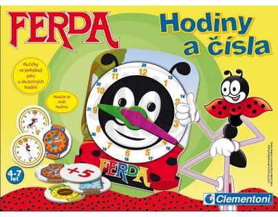 Clementoni 99775 - Ferda Hodiny a čísla
