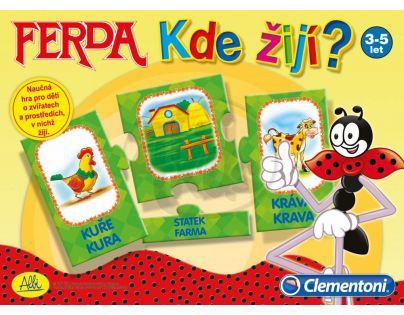 Clementoni 99776 - Ferda Kde žijí?
