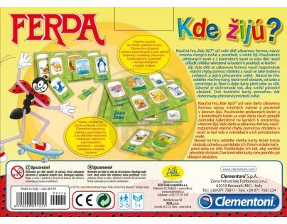 Clementoni 99776 - Ferda Kde žijí?