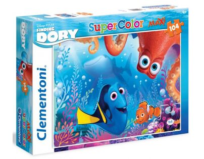 Clementoni Hledá se Dory Supercolor Maxi 104 dílků