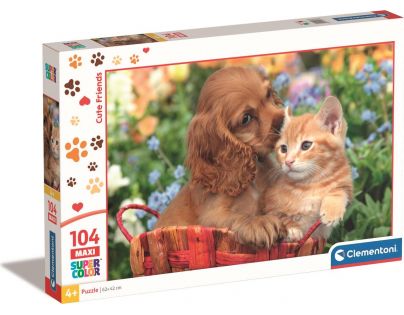Clementoni Maxi Puzzle 104 dielikov Roztomilí kamaráti