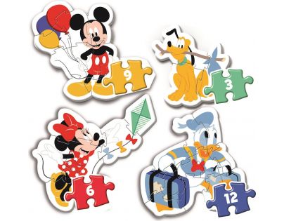 Clementoni Moje prvé puzzle 3, 6, 9 a 12 dielikov Mickey Mouse
