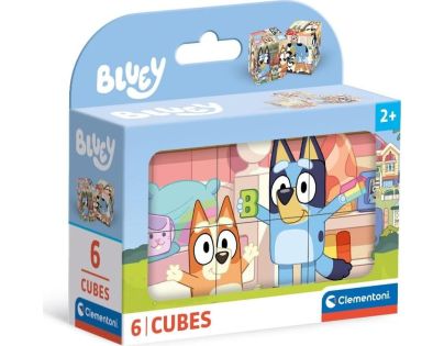 Clementoni Obrázkové kocky 6 ks Bluey