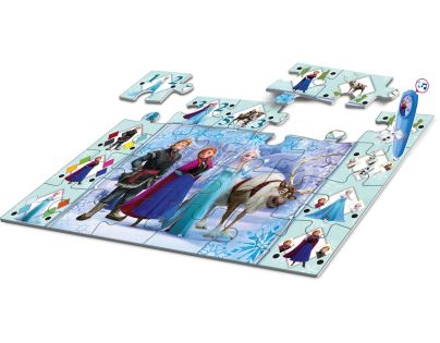 Clementoni Podlahové puzzle s interaktívnym perom Ľadové kráľovstvo