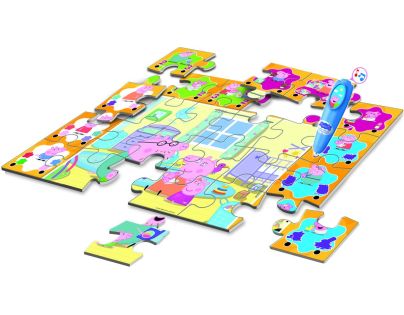 Clementoni Podlahové puzzle s interaktívnym perom Prasiatko Peppa
