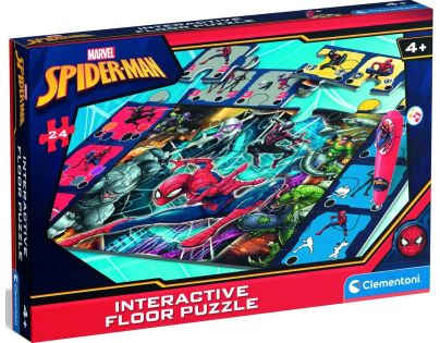 Clementoni Podlahové puzzle s interaktívnym perom Spiderman