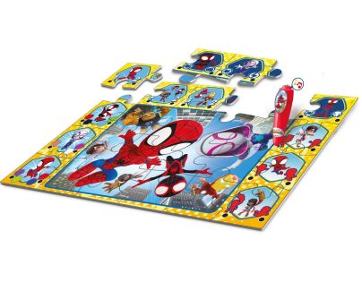 Clementoni Podlahové puzzle s interaktívnym perom Spidey