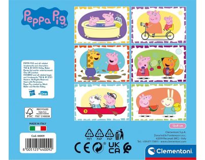 Clementoni Prasiatko Peppa Kocky 6 kusov