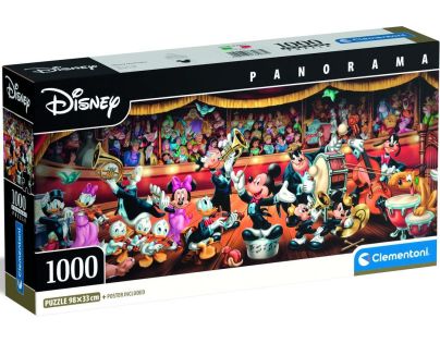 Clementoni puzzle 1000 Panorama Disney Orchester