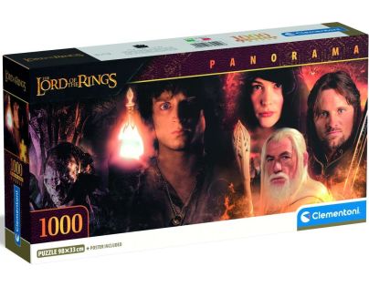 Clementoni puzzle 1000 Panoráma Pán prsteňov