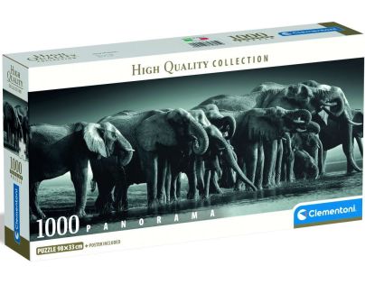 Clementoni puzzle 1000 Panorama Stádo obrov
