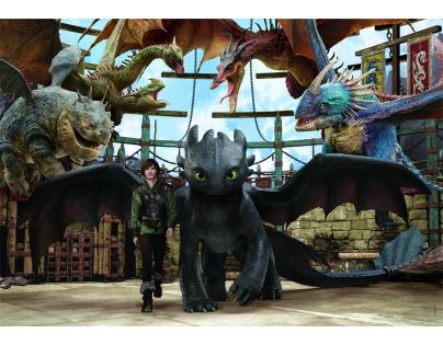 Clementoni puzzle 104 Ako vycvičiť draka 2