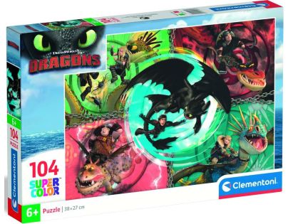 Clementoni puzzle 104 Ako vycvičiť draka