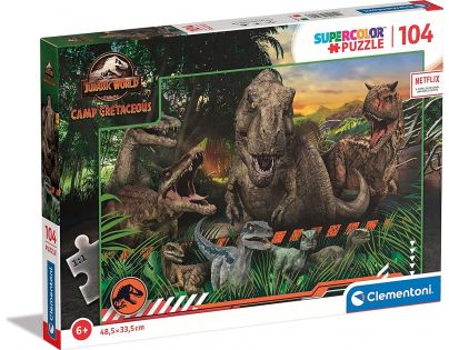 Clementoni Puzzle Jurský svet 104 dielikov