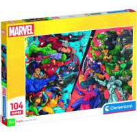 Clementoni puzzle 104 Super Marvel Hrdinovia vs Zloduchovia