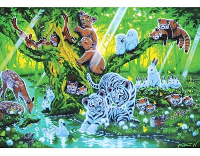 Clementoni Puzzle Zvířátka na stromě 1500 dílků