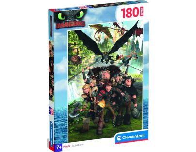 Clementoni puzzle 180 Super Ako vycvičiť draka