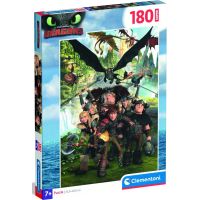 Clementoni puzzle 180 Super Ako vycvičiť draka