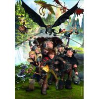 Clementoni puzzle 180 Super Ako vycvičiť draka 2