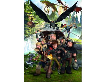 Clementoni puzzle 180 Super Ako vycvičiť draka