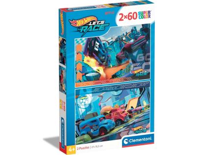 Clementoni Puzzle 2 x 60 dielikov Hot Wheels