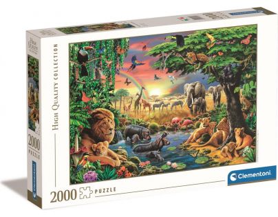 Clementoni Puzzle 2000 dielikov Africké stretnutie