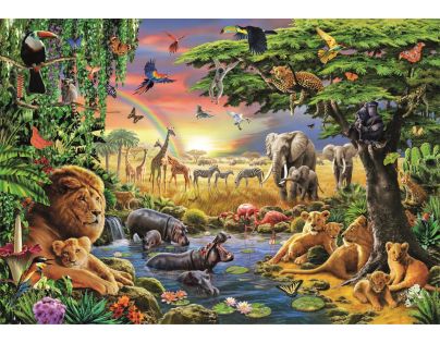 Clementoni Puzzle 2000 dielikov Africké stretnutie