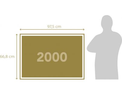 Clementoni Puzzle 2000 dielikov Africké stretnutie
