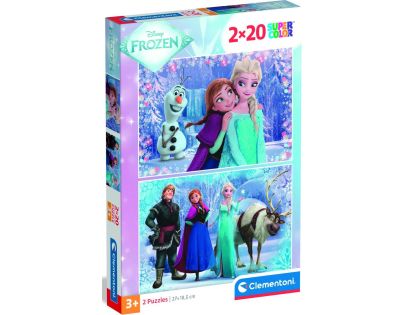 Clementoni puzzle 2X20 Ľadové Kráľovstvo 2