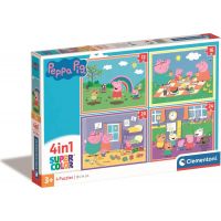 Clementoni Puzzle 4 v 1 Prasiatko Peppa