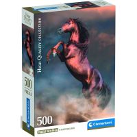 Clementoni puzzle 500 Divoký červený žrebec