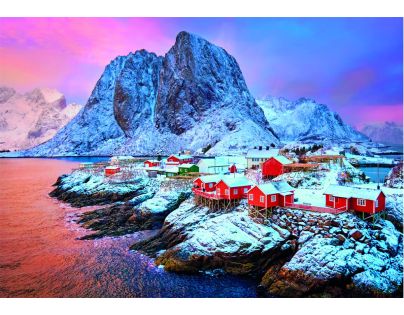 Clementoni puzzle 500 Hamnoy dediny