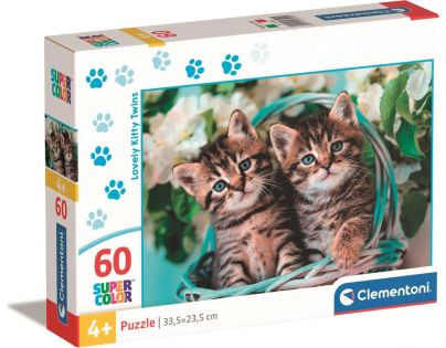 Clementoni Puzzle 60 dielikov Mačiatka dvojčiatka