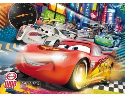 CLEMENTONI + 3D okuliare Autá Cars: Veľký závod 104 dielikov