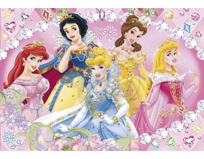 Clementoni Puzzle Disney Princezny s diamanty 104 dílků