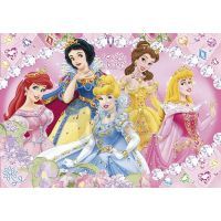 Clementoni Puzzle Disney Princezny s diamanty 104 dílků 2