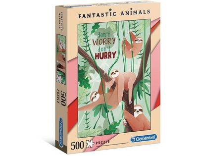 Clementoni Puzzle Fantastic Animals 500 dielikov lemury
