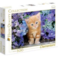 Clementoni Puzzle Mačiatko v kvetoch 500 dielikov 2