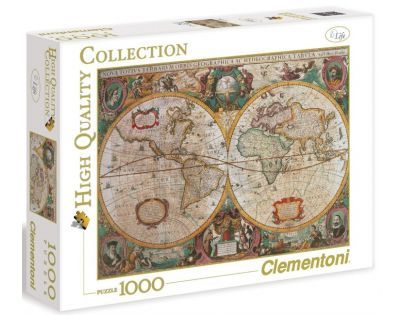 CLEMENTONI Historická mapa 1000 dílků