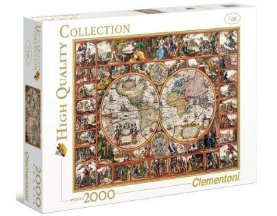 Clementoni 33C32551 - Puzzle 2000,Mapa